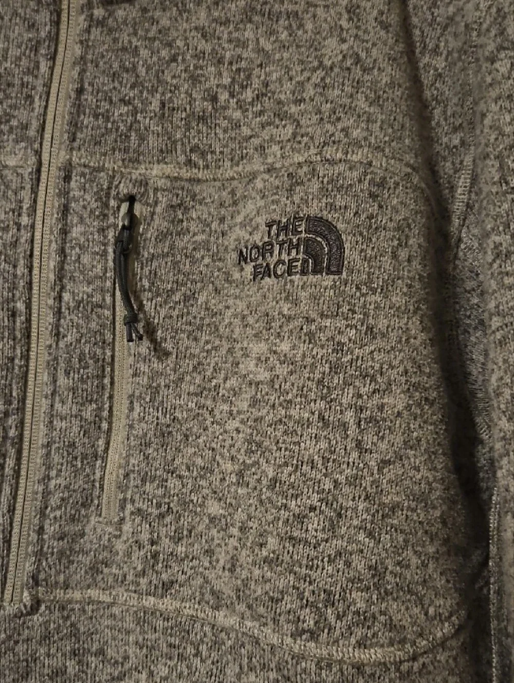 North Face Men's Gordon Lyons Heather Gray Half-Zip Fleece Pullover XL